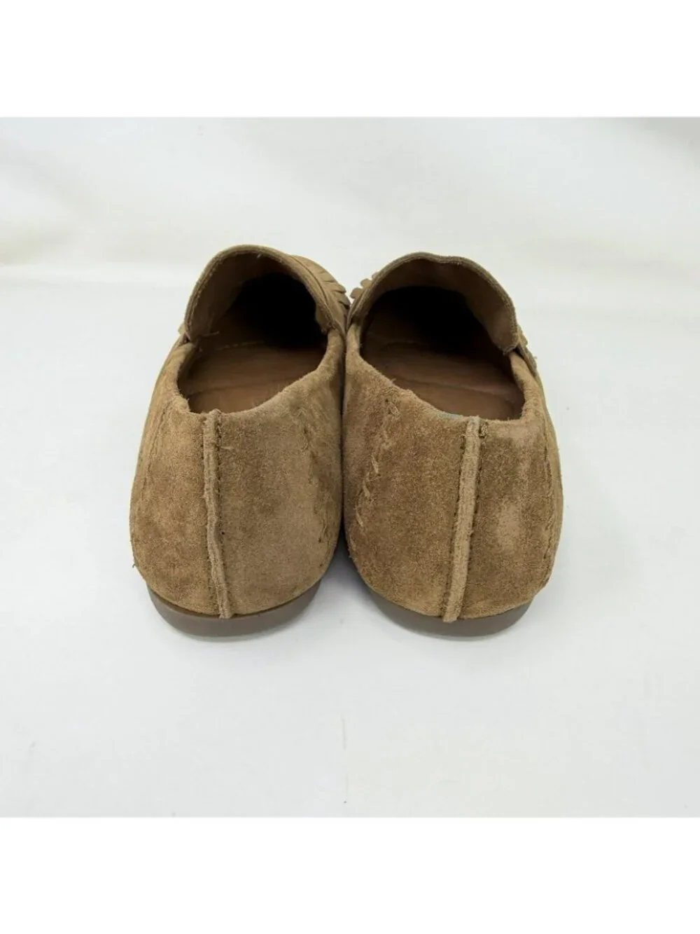 Born Mcgee Suede Leather Kiltie Fringe Flats Shoes Brown Women’s Size 7